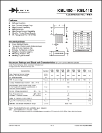 Click here to download KBL400 Datasheet