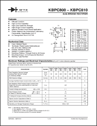 Click here to download KBPC801 Datasheet