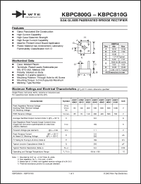 Click here to download KBPC800G Datasheet