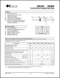 Click here to download SB220-T3 Datasheet