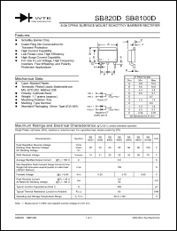 Click here to download SB820D-T3 Datasheet