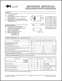 Click here to download SD103AWS-T1 Datasheet