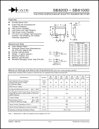 Click here to download SB820D Datasheet