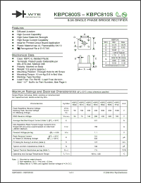 Click here to download KBPC800S Datasheet