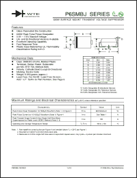 Click here to download P6SMBJ150A-T3 Datasheet