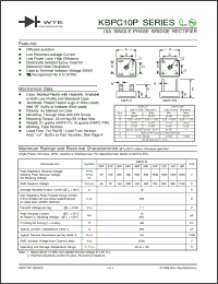 Click here to download KBPC1016PW Datasheet