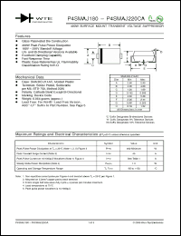 Click here to download P4SMAJ180C-T3 Datasheet