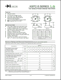 Click here to download KBPC1516 Datasheet
