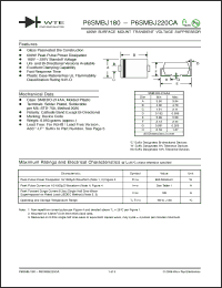 Click here to download P6SMBJ200CA-T3 Datasheet