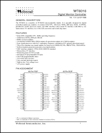 Click here to download WT6016 Datasheet