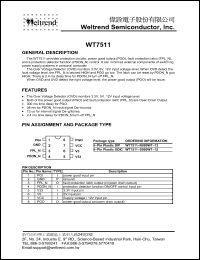Click here to download WT7511-S08WT-12 Datasheet