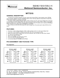 Click here to download WT7515-N142WT Datasheet