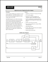 Click here to download XE0016 Datasheet