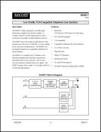 Click here to download XE0017 Datasheet