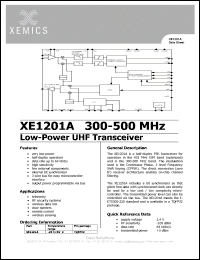Click here to download XE1201A Datasheet