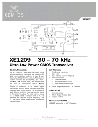 Click here to download XE1209 Datasheet