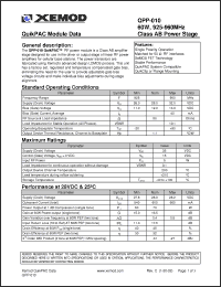 Click here to download QPP-010 Datasheet