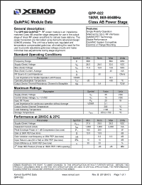 Click here to download QPP-022 Datasheet