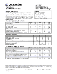 Click here to download QPP-027 Datasheet