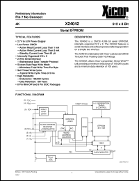 Click here to download X24042PI Datasheet