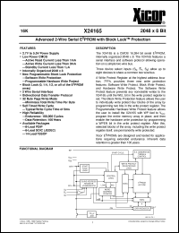 Click here to download X24165PI-2,7 Datasheet