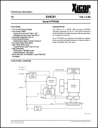 Click here to download X24C01 Datasheet