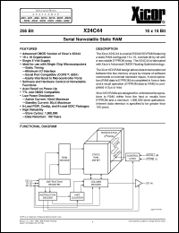 Click here to download X24C44 Datasheet