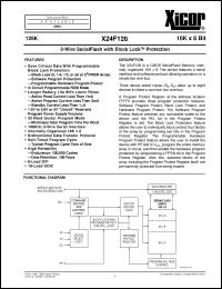 Click here to download X24F128P-5 Datasheet