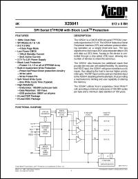 Click here to download X25041SM-2,7 Datasheet