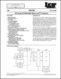 Click here to download X25160V Datasheet