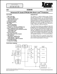 Click here to download X25640SI Datasheet