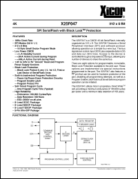 Click here to download X25F047V Datasheet