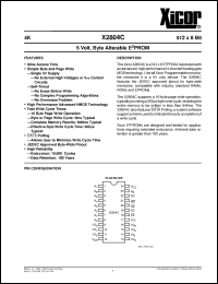 Click here to download X2804CPI-90 Datasheet