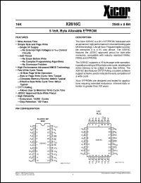 Click here to download X2816CP-20 Datasheet