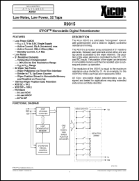 Click here to download X9315ZS-2,7 Datasheet