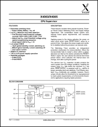 Click here to download X4005S8?2.7A Datasheet