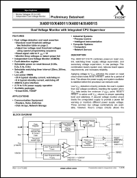 Click here to download X40015 Datasheet