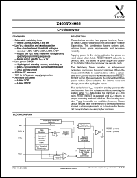 Click here to download X4003 Datasheet