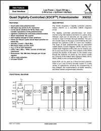 Click here to download X9252 Datasheet