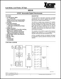 Click here to download X9316Z Datasheet