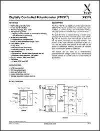 Click here to download X9319US8I Datasheet