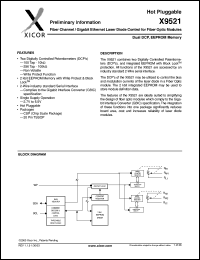Click here to download X9521 Datasheet