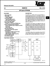 Click here to download X25010SM3 Datasheet