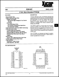 Click here to download X2816BDM25 Datasheet