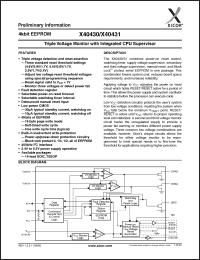 Click here to download X40430SA Datasheet