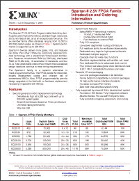 Click here to download XC2S200-5FG256I Datasheet