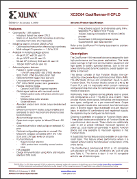 Click here to download XC2C64 Datasheet