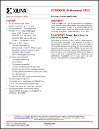 Click here to download XCR3064XL Datasheet