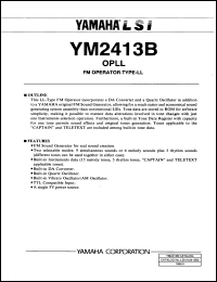 Click here to download YM2413B-F Datasheet
