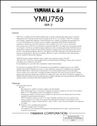 Click here to download YMU759 Datasheet